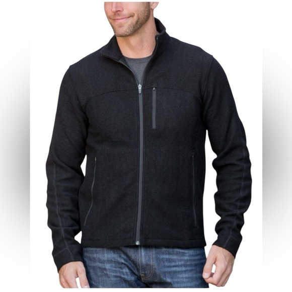 ibex Other - Ibex Scout Jura Merino Wool Full Front Zip Base Layer Zip Pockets Jacket SZ L